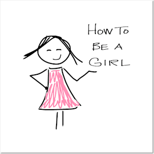 How to be a Girl Logo Posters and Art